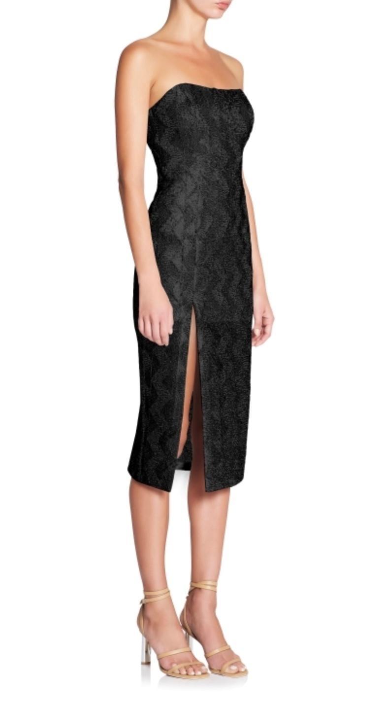 Manning Cartell no filter strapless black dress size 8 photo 2
