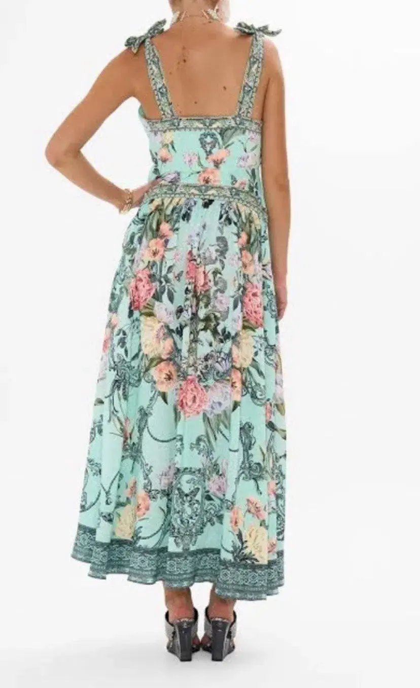 Camilla Tie Shoulder Dress Petal Promise Land Size S AU 10 photo 2