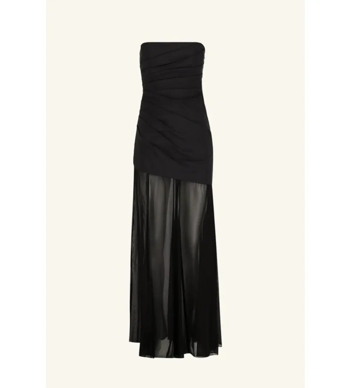 Shona Joy Blainey Strapless Draped Maxi Dress Black Size AU 8 photo 6