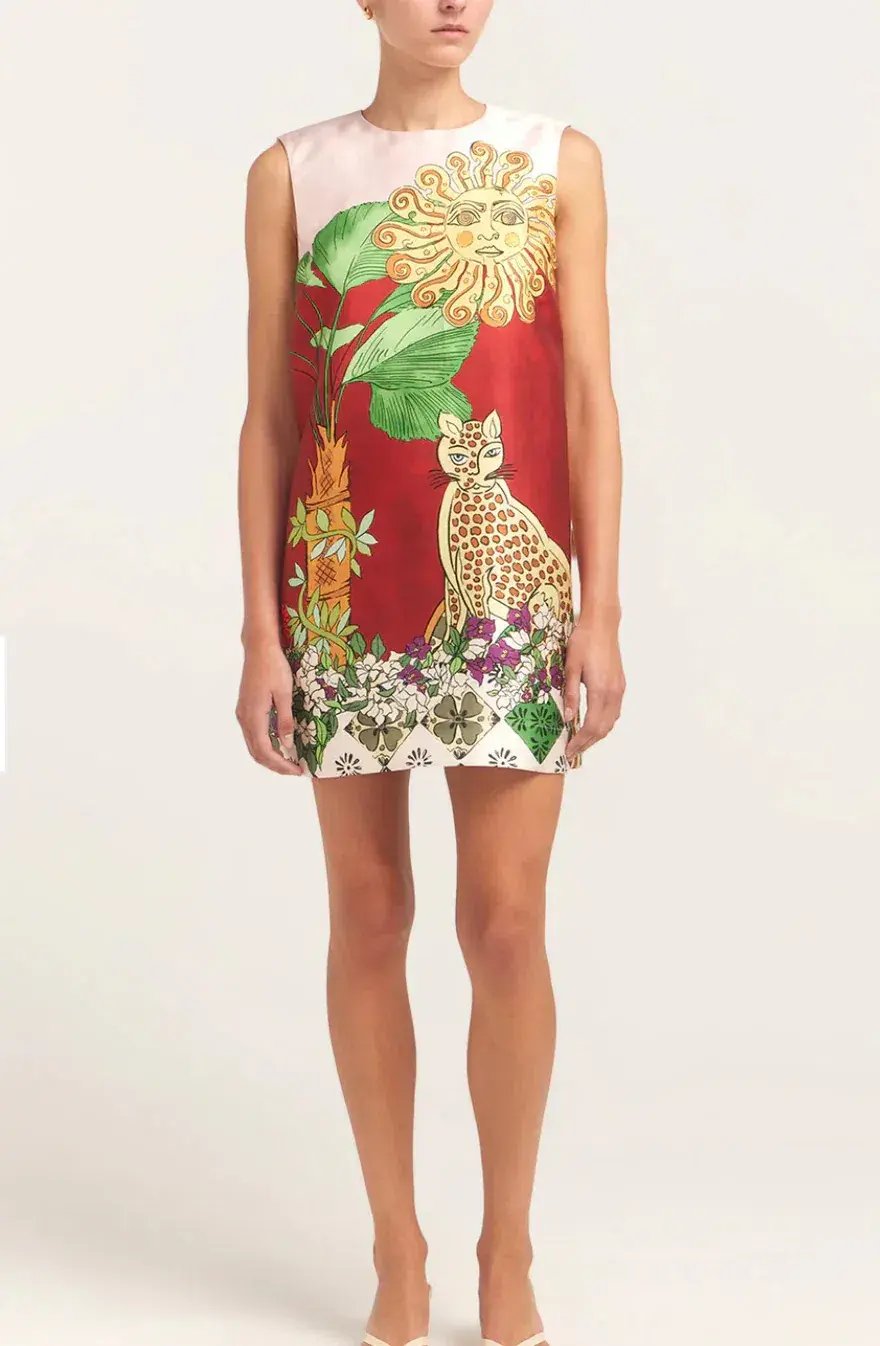 Alemais Tiger Mini Dress Size 6 photo 2