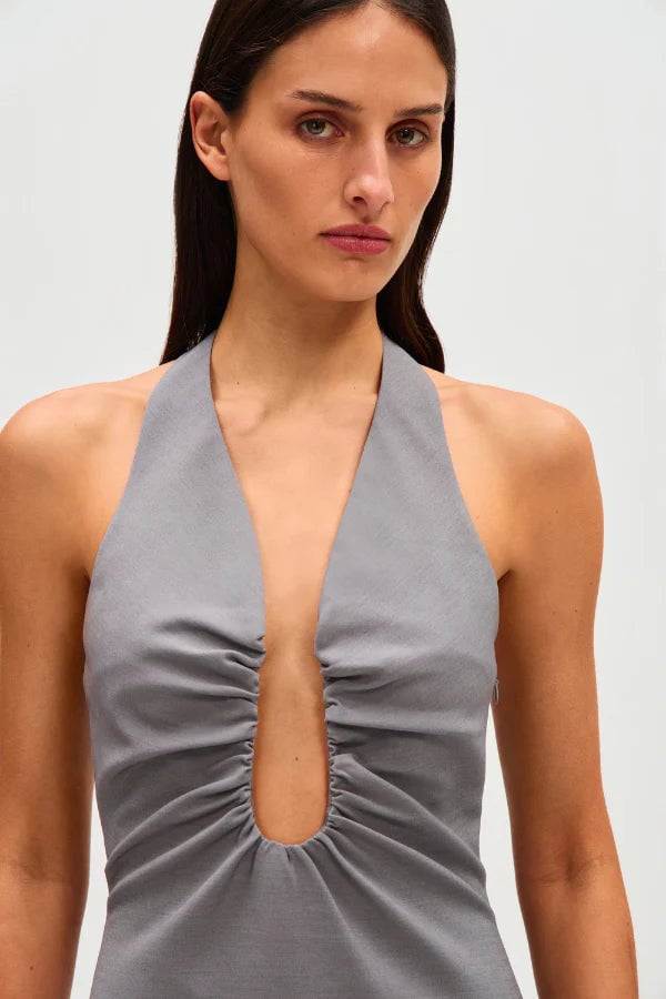 MISHA COLLECTION ALUSIA MINI DRESS - GREY photo 4