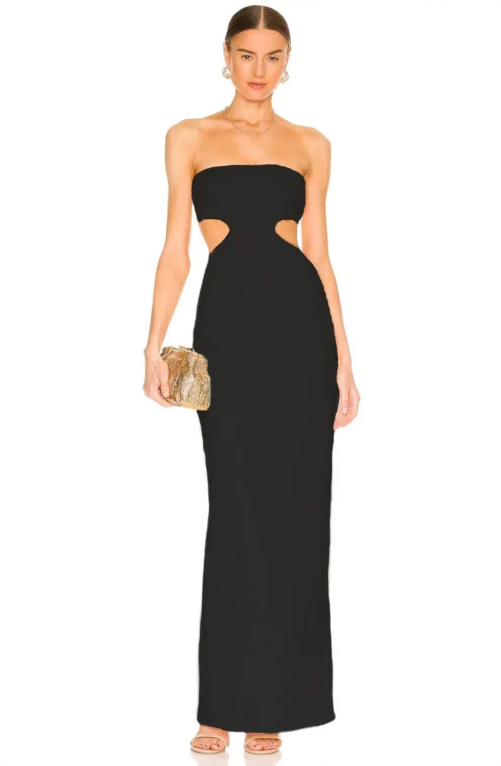 Natalie Rolt Carmen Gown Black Size 1 / AU 8 photo 4