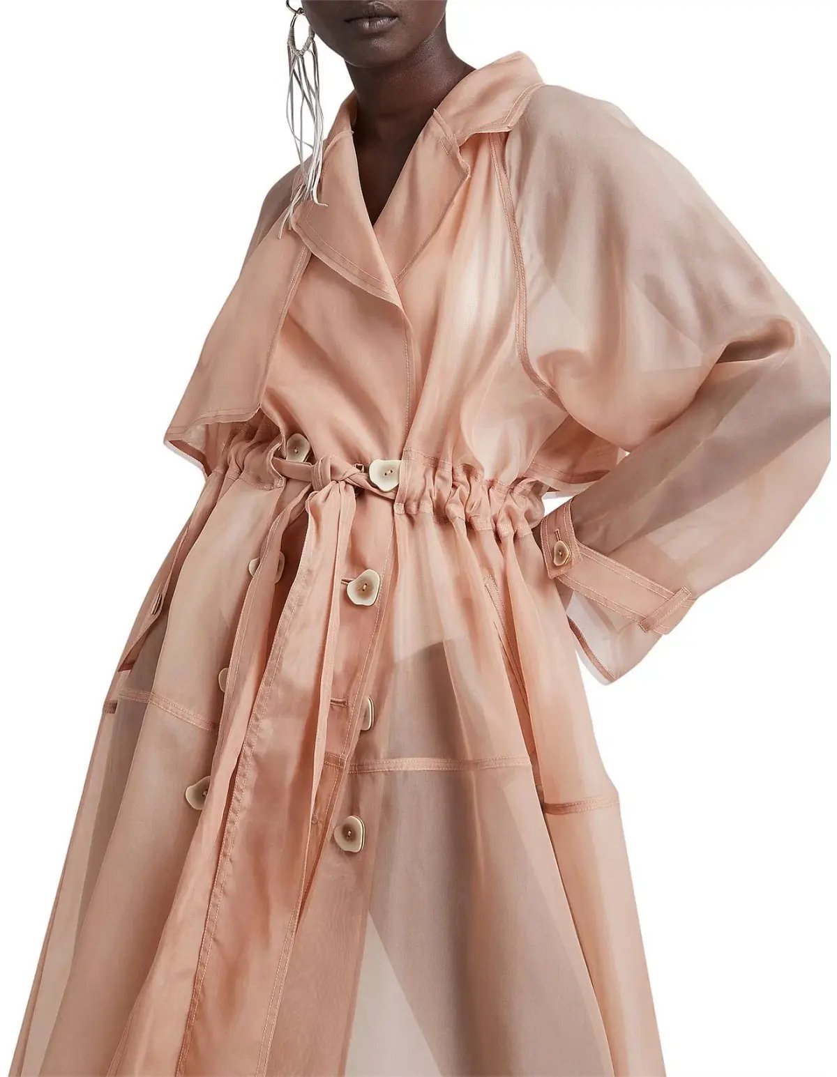 Aje Riviera Trench Coat in light Beige in Size AU 8 photo 2