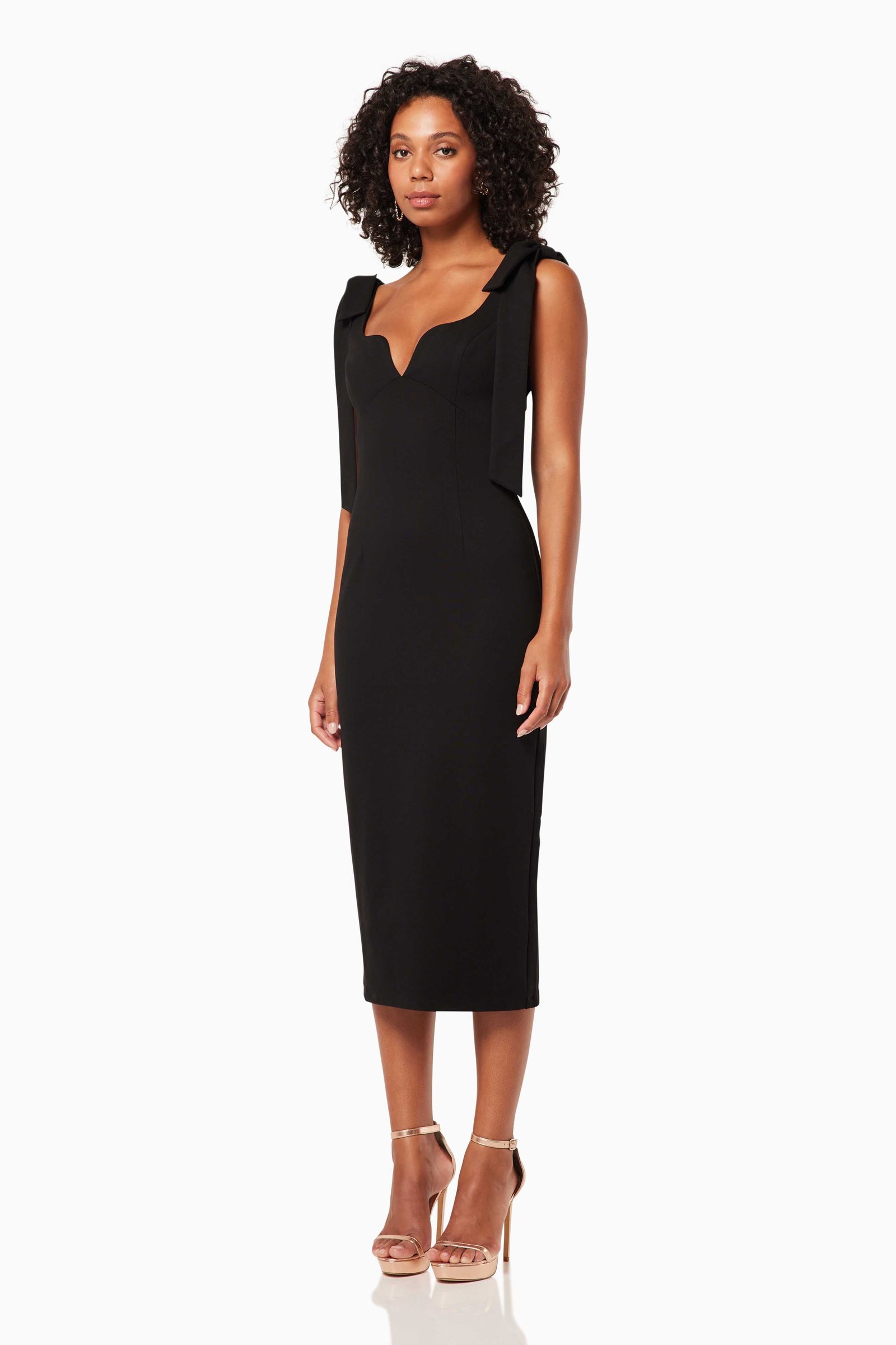 ELLIATT INFLUENTIAL DRESS - BLACK photo 3