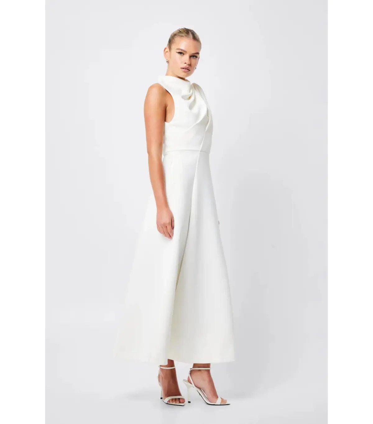 Mossman Cosmic Maxi Dress in Ivory Size AU 10 photo 3