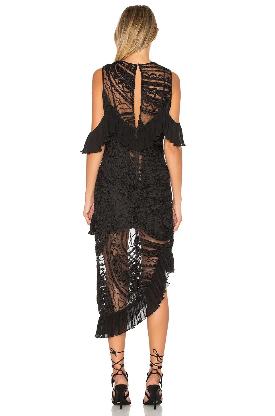 Alice McCall Love Me Like You Do Midi Dress Black Size 4 photo 2
