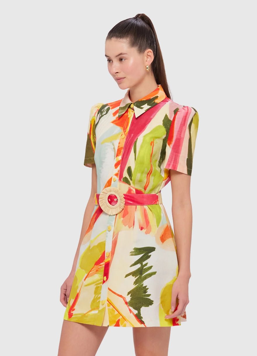 Leo Lin Bronte Mini Dress - Rainforest Print photo 4
