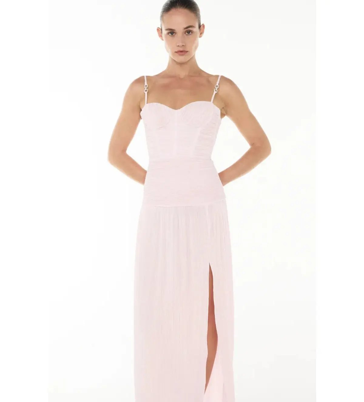 Manning Cartell Double Time Pleat Maxi Dress Hydrangea Size AU 10 photo 6