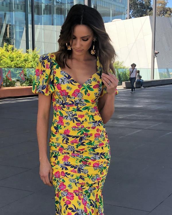 La Maison Talulah Finch Midi Frock yellow size 8 photo 2