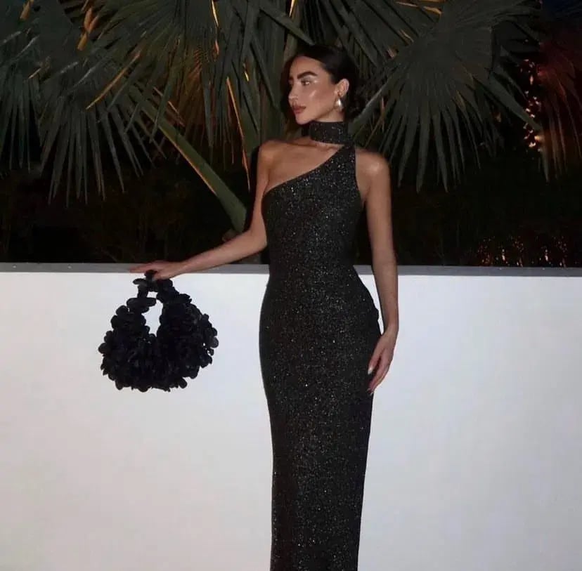 Asta Resort Jennifer Dress Charcoal Sequin Size S / AU 8 photo 4