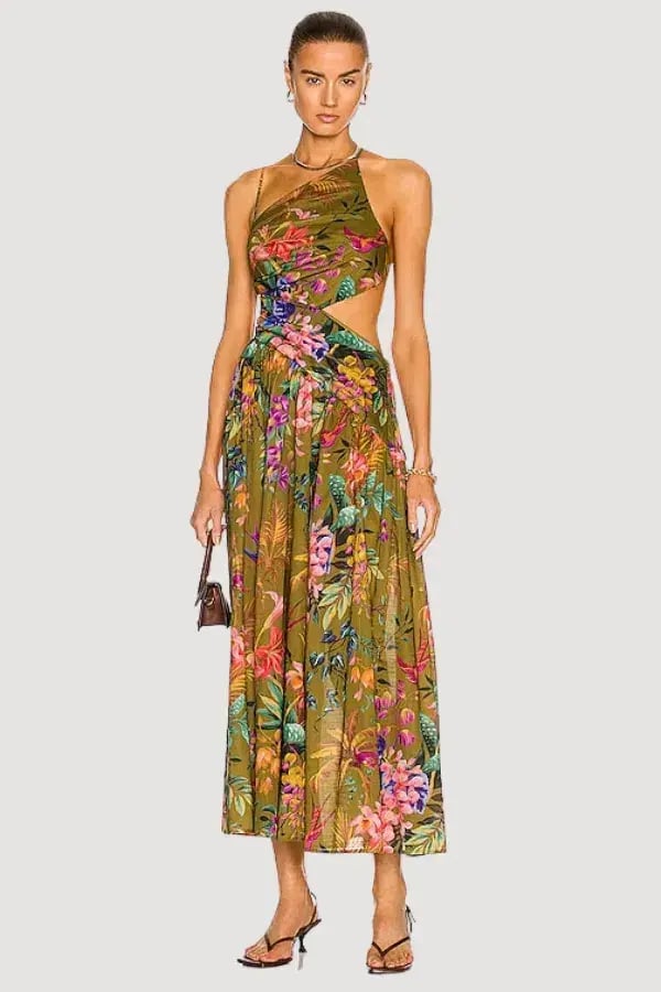 Zimmerman Tropicana Asymmetric dress photo 4