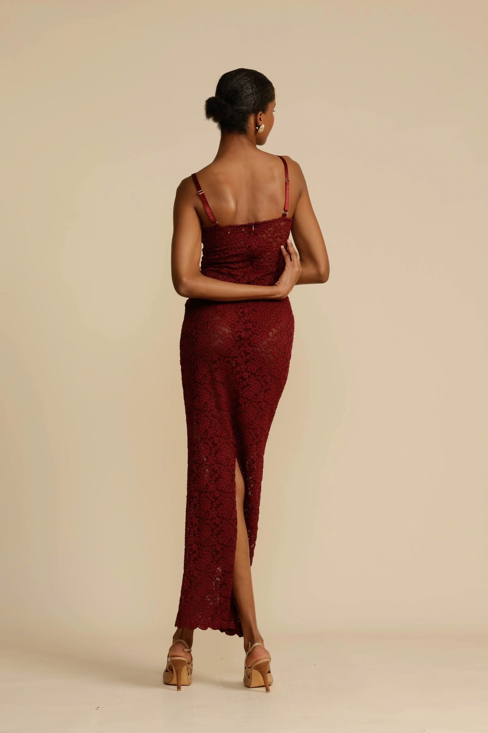 ARCINA ORI MARGOT DRESS - WINE photo 7