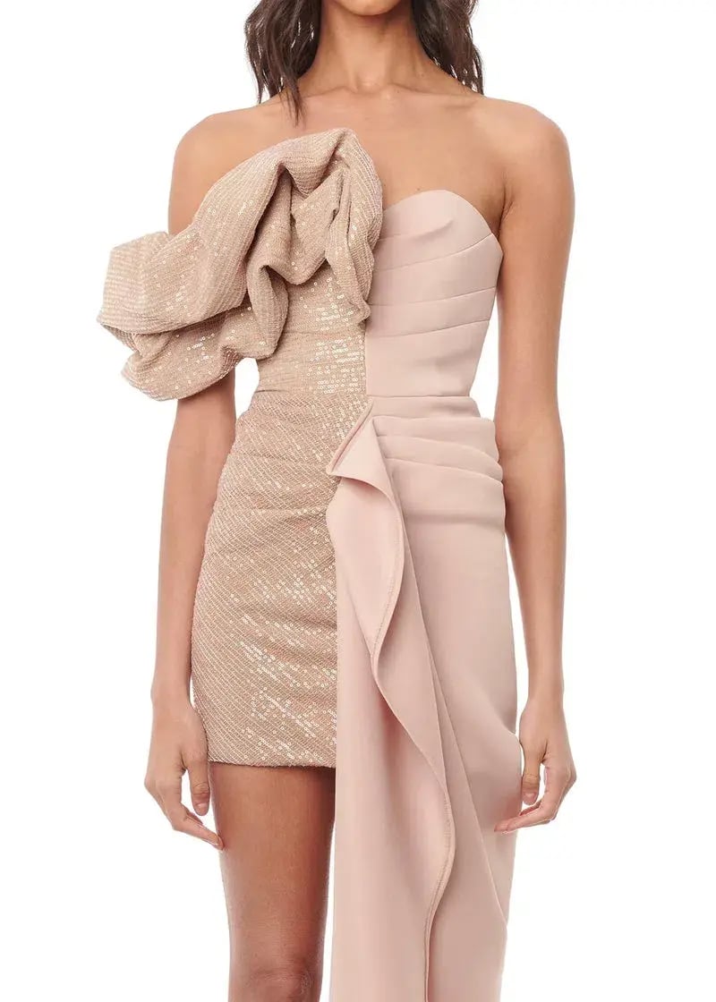 Eliya The Label Eveleigh Dress Nude Size M/Au 10 photo 3