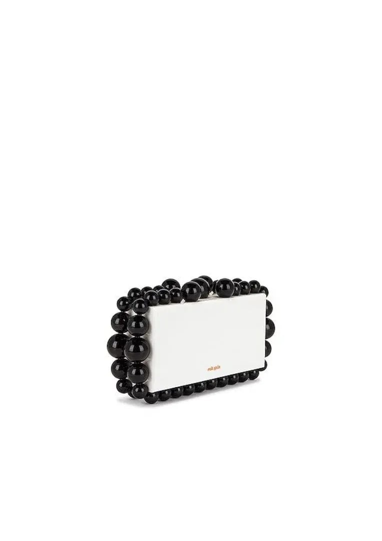 Cult Gaia Eos Clutch Black/White photo 4