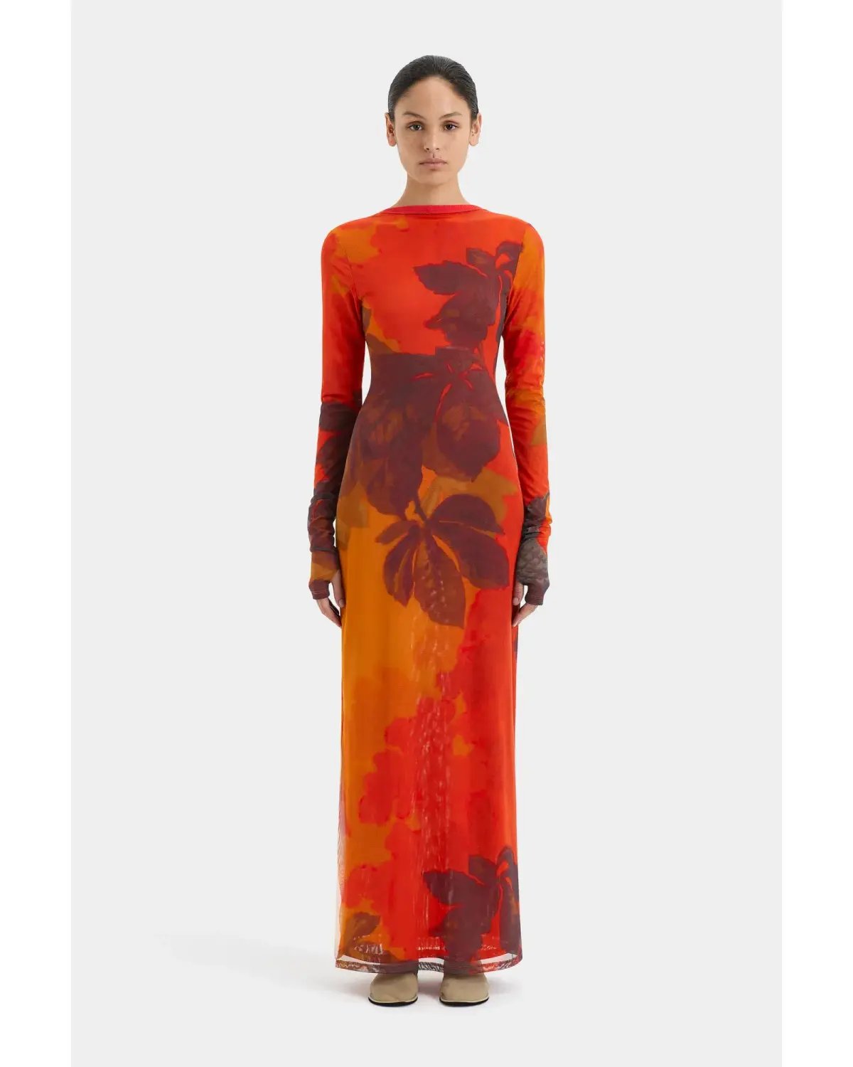 Sir The Label Libertine Cut Out Midi Dress Wren Print Size 0 / AU 6 photo 5