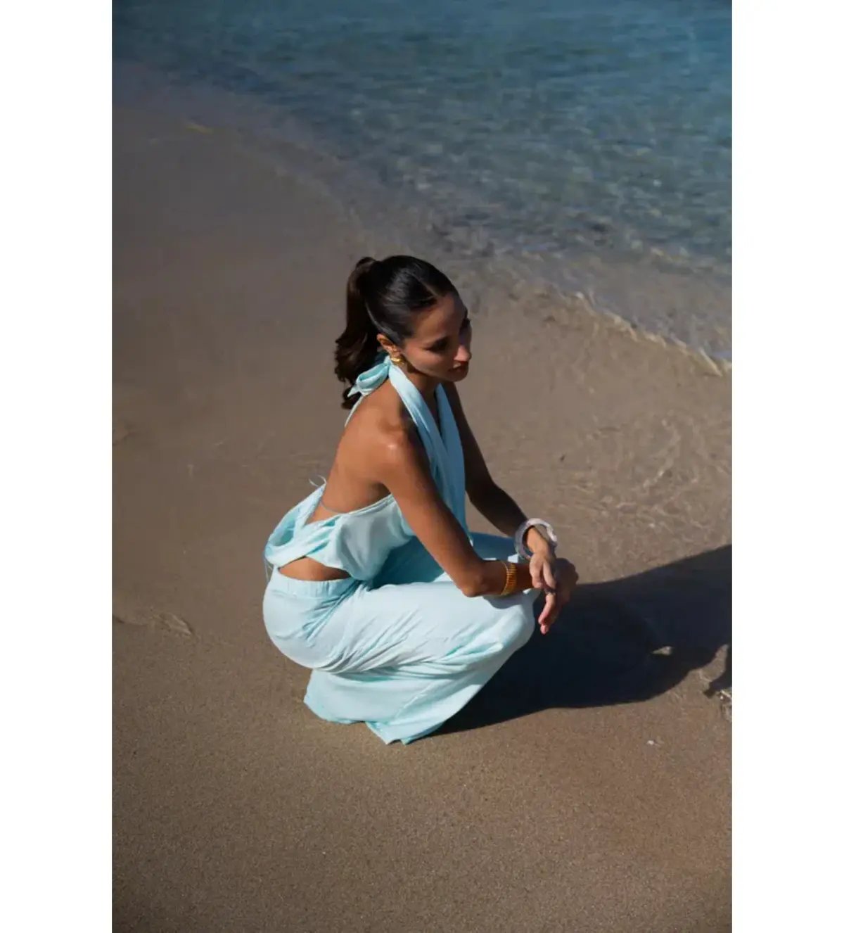 HNTR The Label Isabelle Top & Pants Set Aqua Size XS/AU 6 photo 6