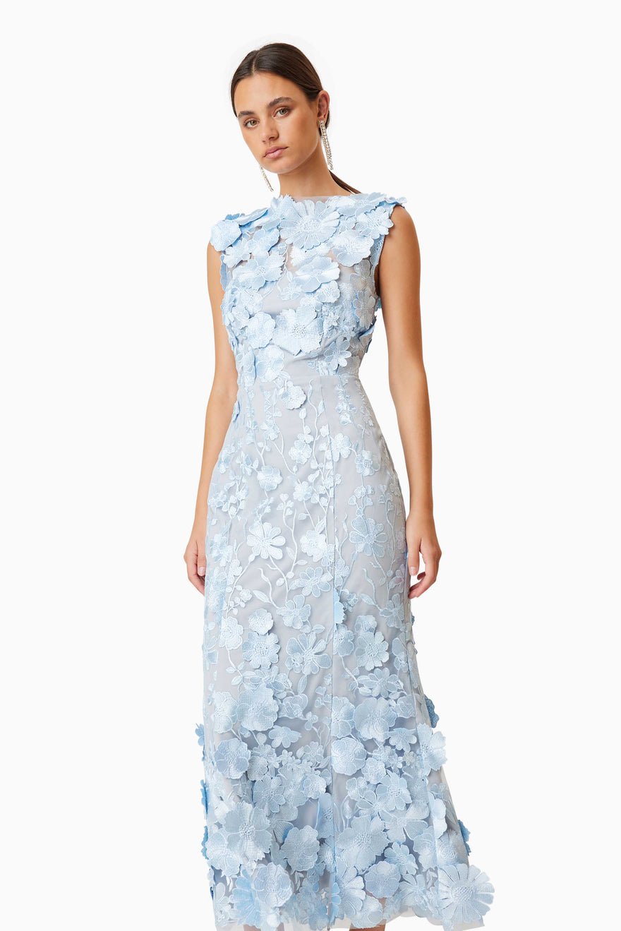 Elliatt Selene Cocktail Dress - Blue photo 3