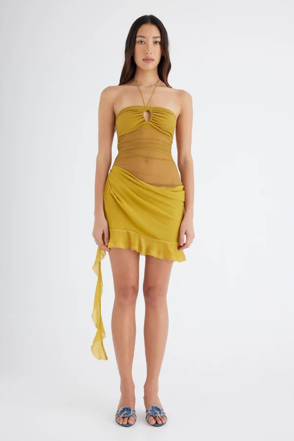 BENNI CODY MINI DRESS - WASABI photo 2