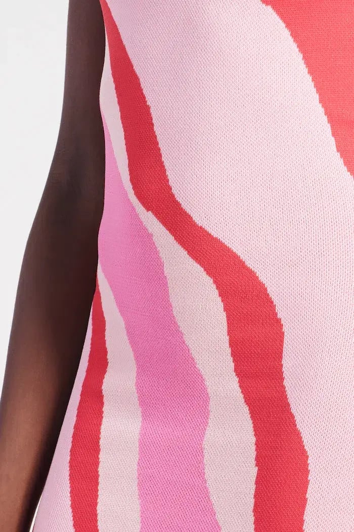 St Cloud Margarita Wave Knit Midi Dress Pink Size XS / Au 6 photo 4