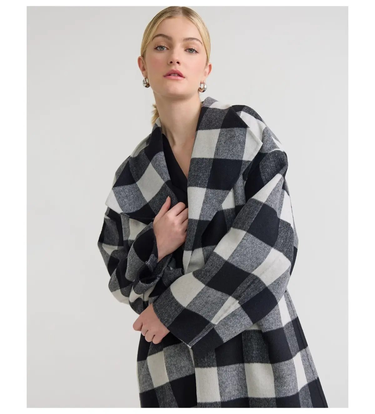 Oxford Alex Double Face Wool Coat Multi One Size photo 5