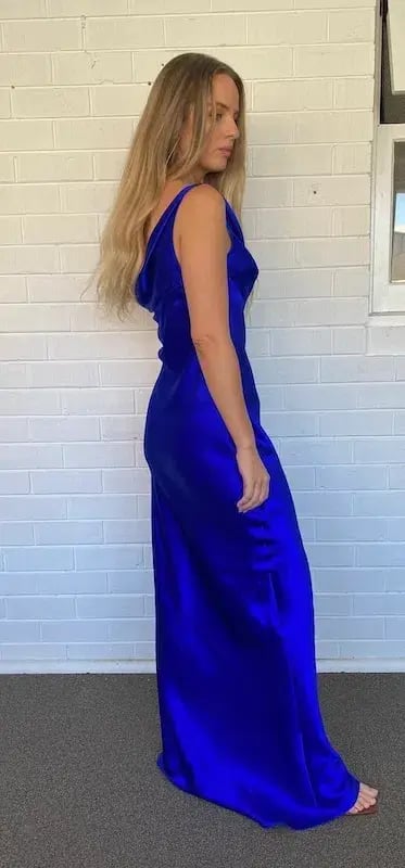 Natalie Rolt Monika Gown Electric Blue Size 10 photo 3