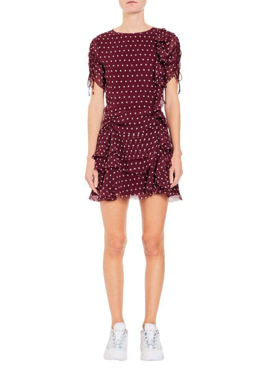 Sir the Label Marceau Dress Burgundy Size AU 8 photo 5