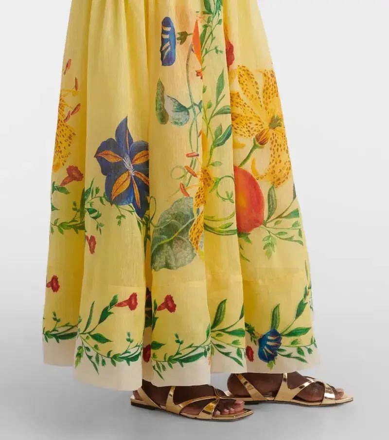 ALEMAIS Dahlia Halter Gown Yellow Size 10 AU photo 5