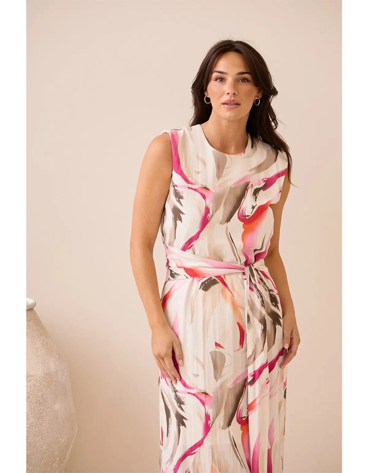 Brave + True Turning Point Dress Midi Dress in Boysenberry Swirl Print Size 10/M photo 4