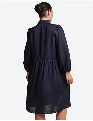 Eb&ive Studio Midi Shirt Dress Navy Size S/ AU 8 photo 4