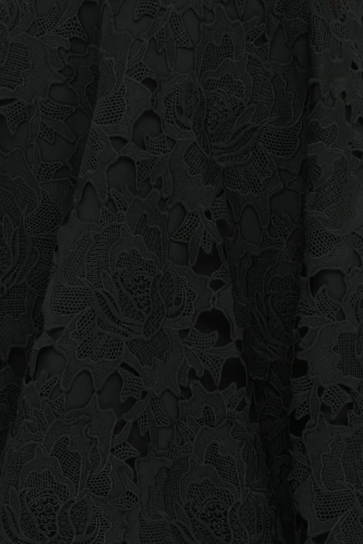 LEO LIN ELISE LACE SHORT SLEEVE MINI DRESS - EBONY photo 7