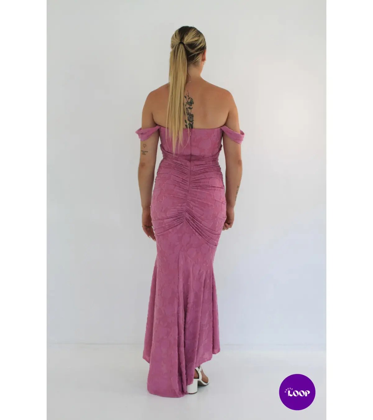 House Of CB Cesca Floral Maxi Dress Rose Pink Size M / AU 10 photo 4
