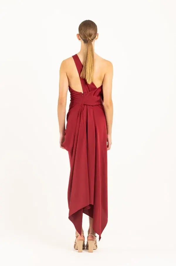 One Fell Swoop Philly Dress Black Cherry Size 8 photo 2