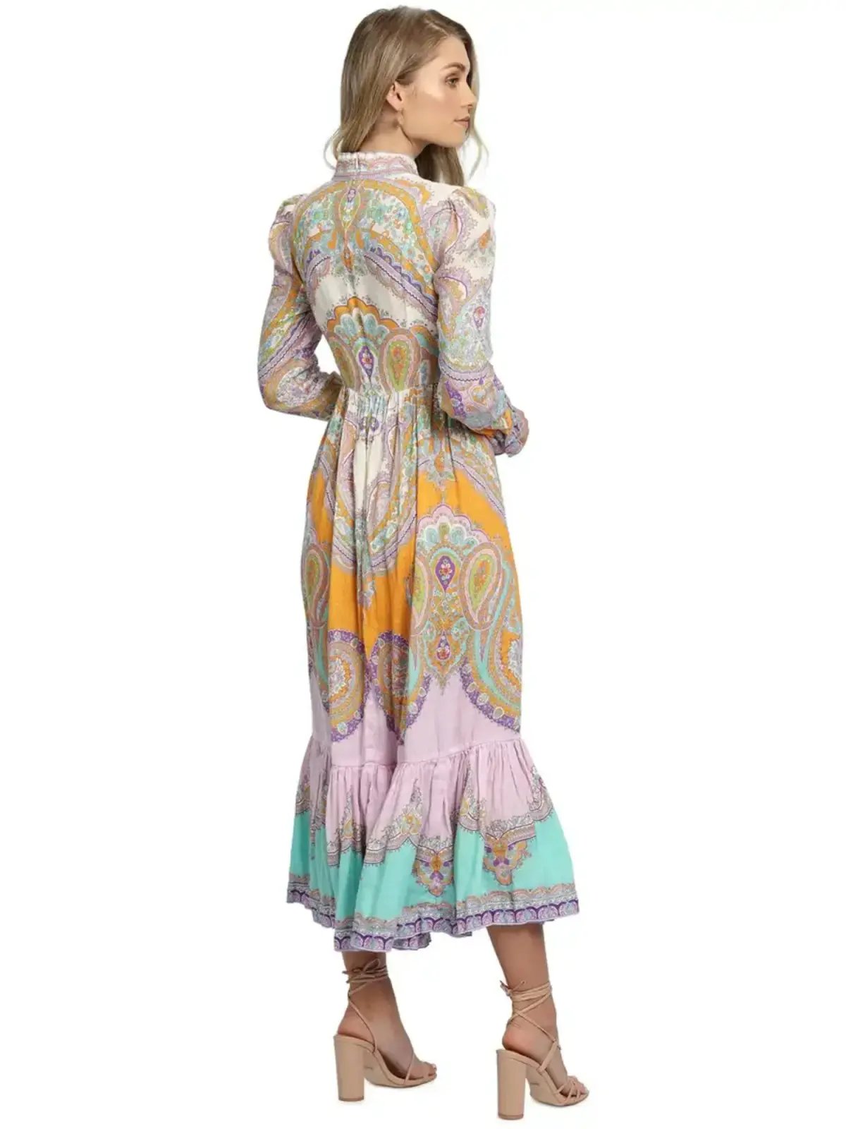 Zimmerman Lola Paisley Dress in Multi Print Size 1 / AU 10 photo 3