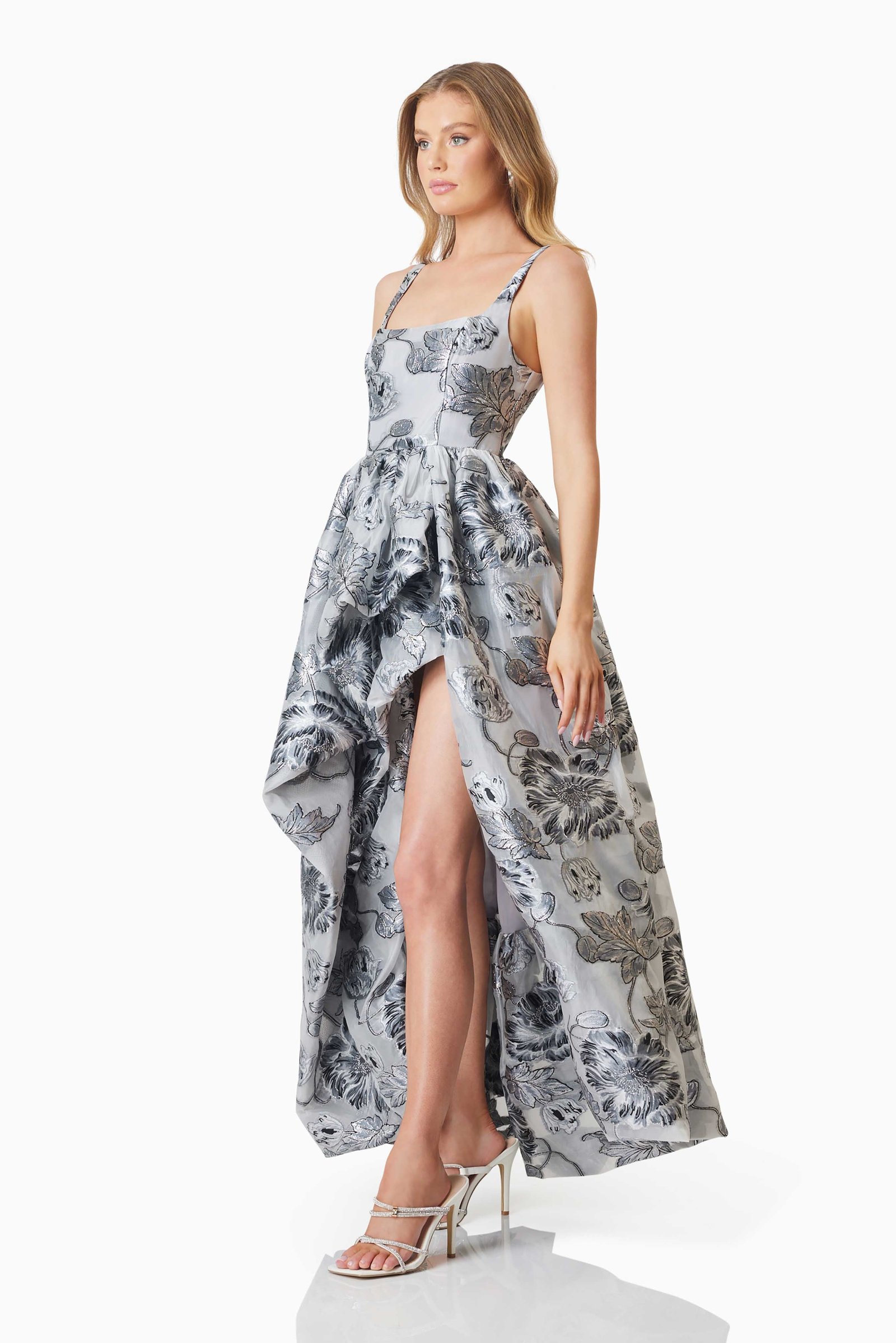 ELLIATT BLOSSOM HILO GOWN - SILVER MULTI photo 5