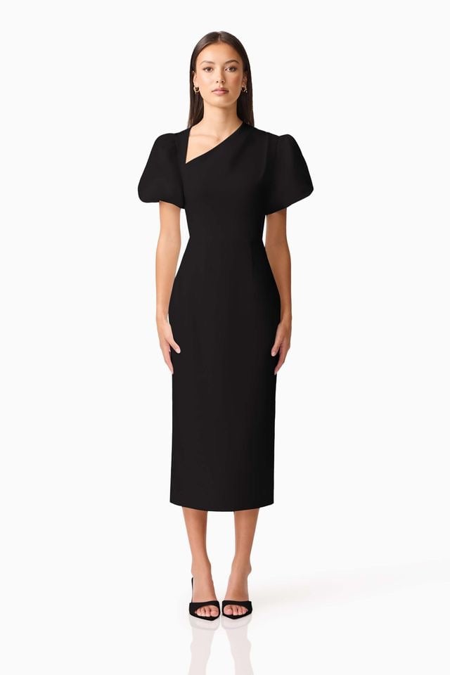 Elliatt Hester Midi Dress - Black photo 3