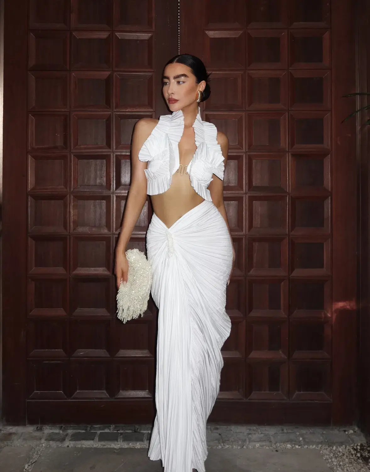 Cult Gaia Adilia Top and Sonoma Skirt Set Off White Size 6 photo 5