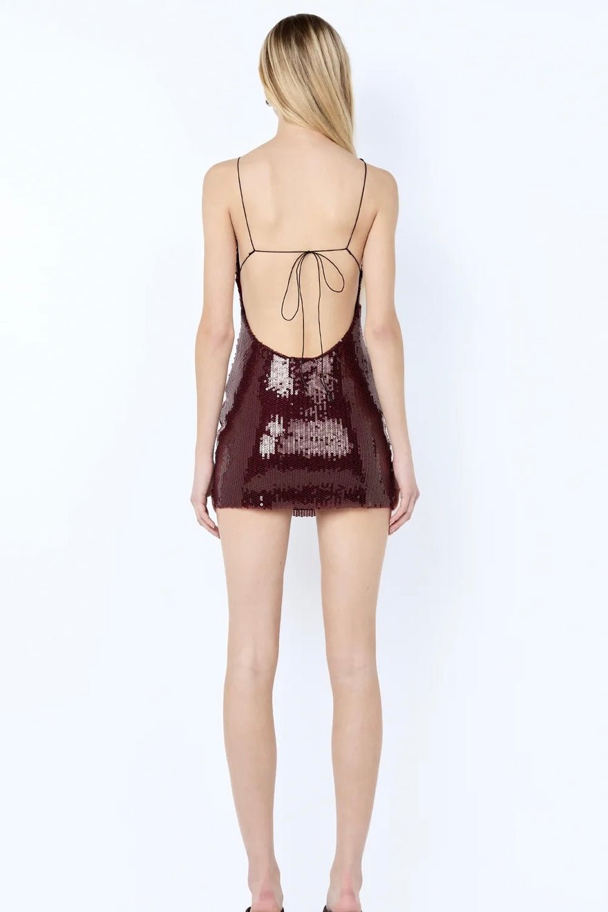 Bec & Bridge Celestia Mini Dress - Plum photo 4