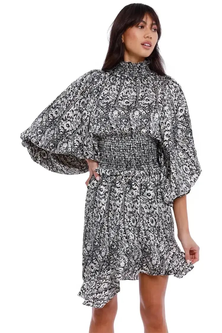 Elliatt Prevail Blouse and Mini Skirt Set Print Size 6 photo 4