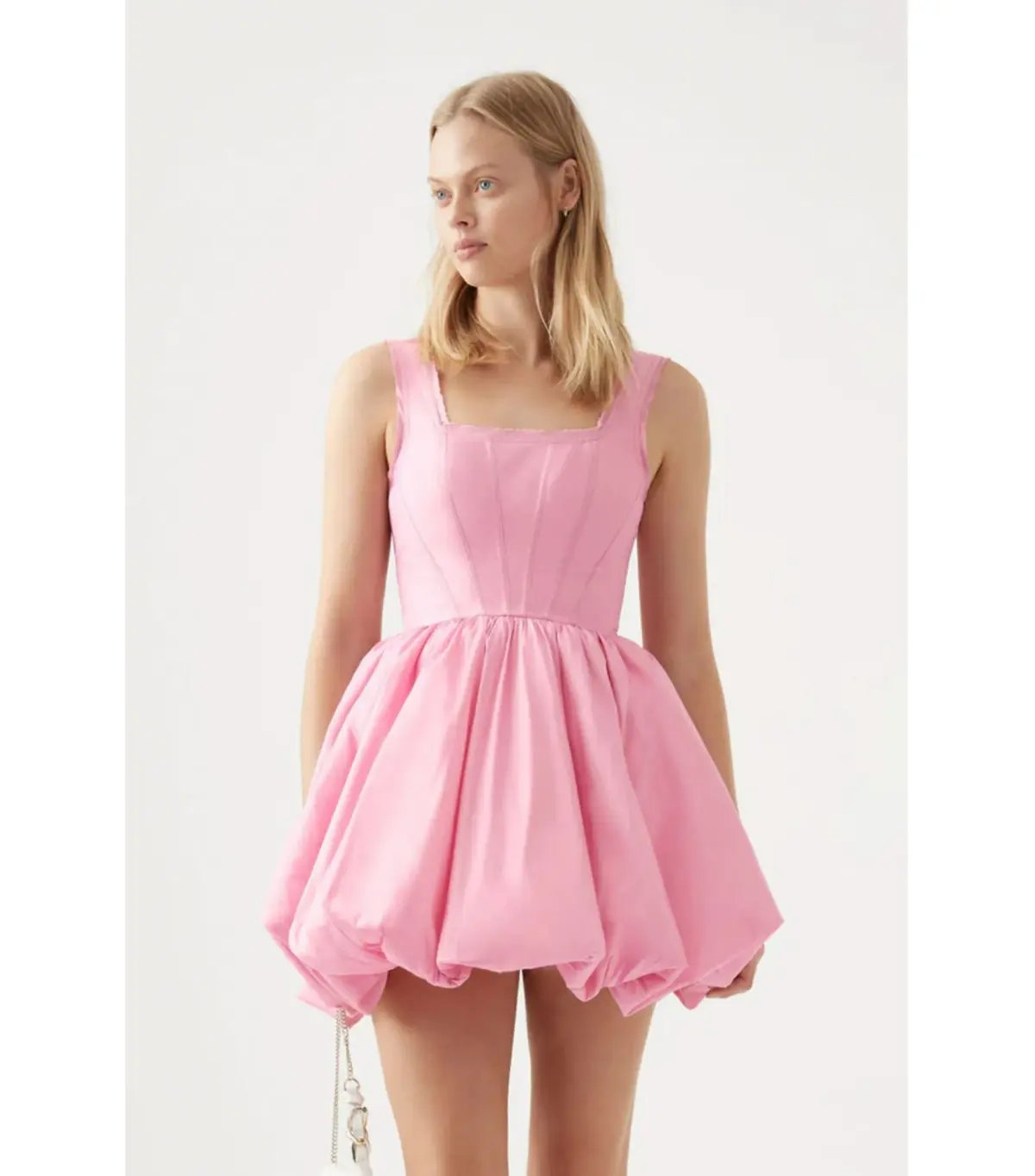Aje Suzette Bubble Mini Dress Bon Bon Pink Size AU 10 photo 3