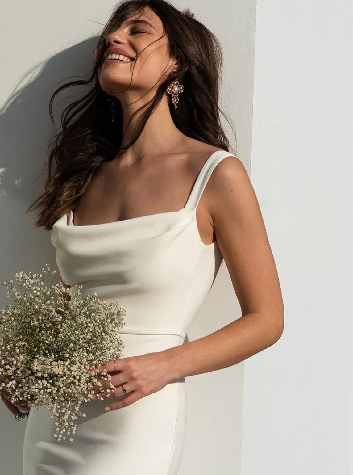 GRACE LOVES LACE Grace Crepe Fit Wedding Dress / Bridal Gown Size S photo 4