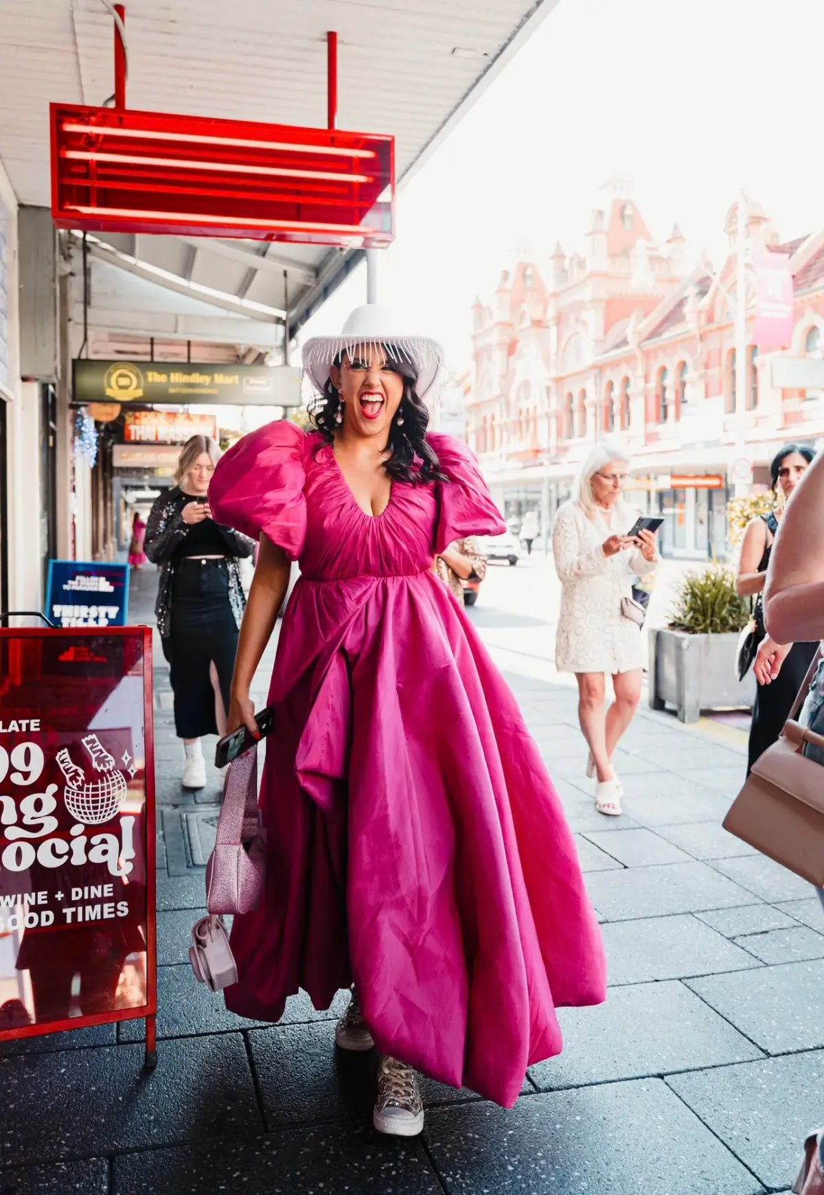 Aje Manifestation Gown Fuchsia Size 14 photo 2