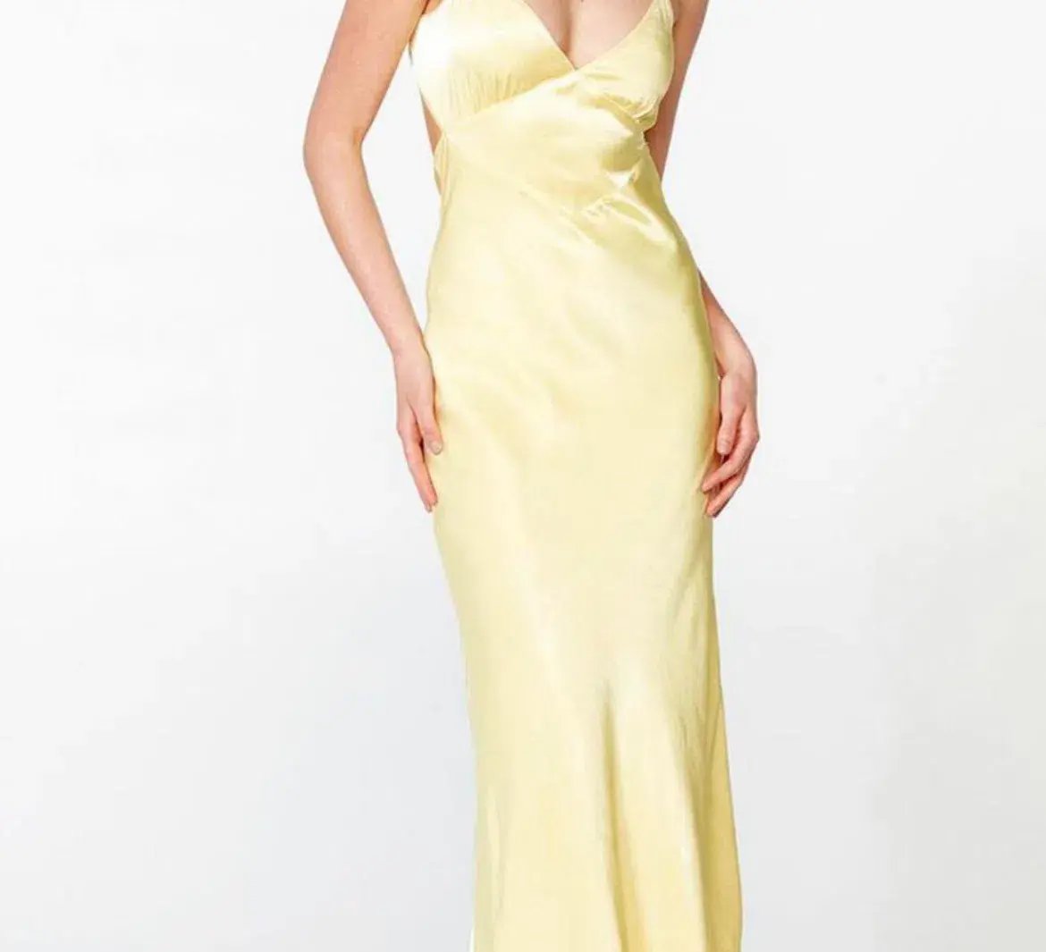 Bardot Malinda Slip Midi Dress Butter Yellow Size 10 photo 5