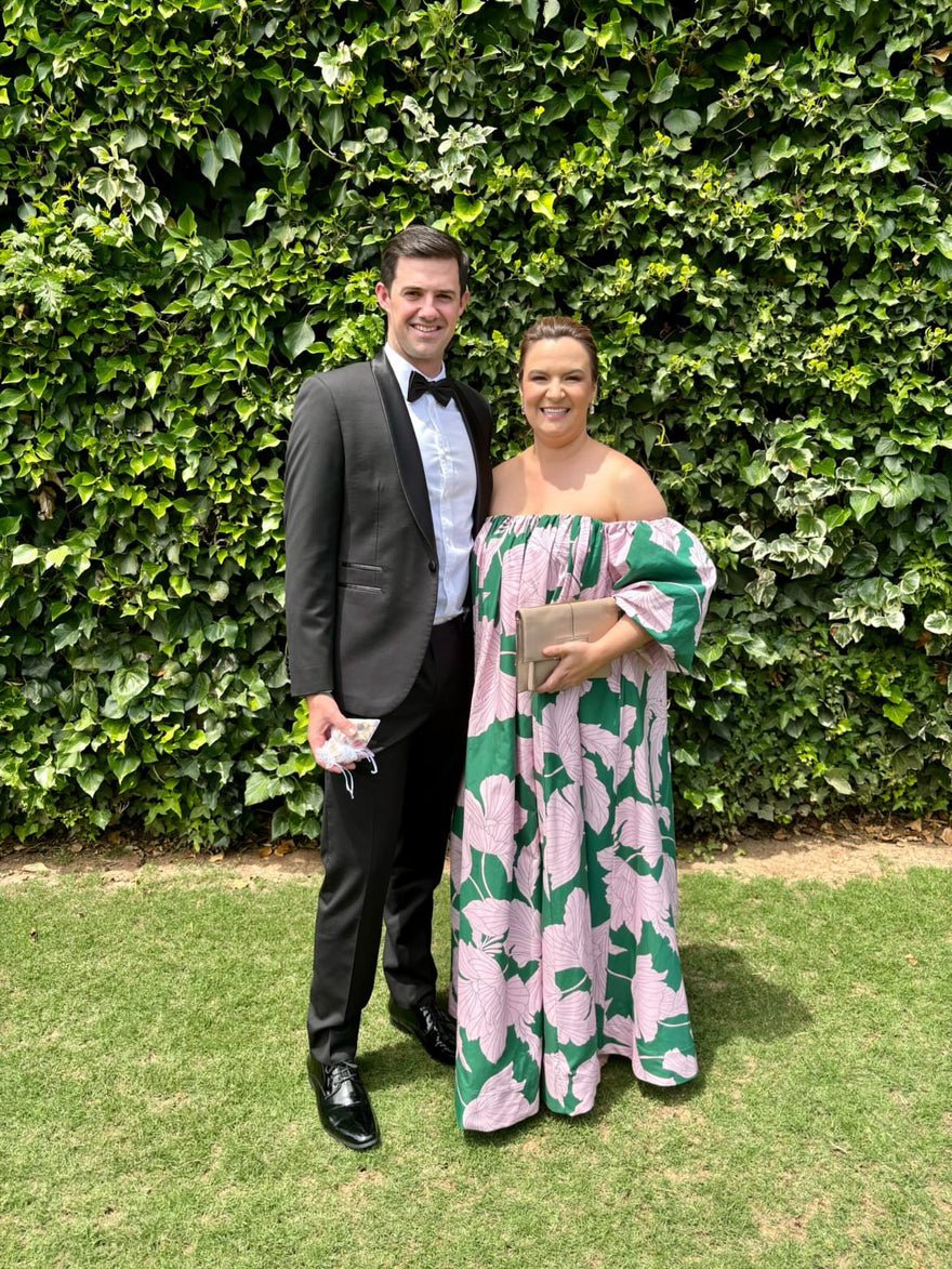 Rachel Gilbert Violet Printed Gown photo 3