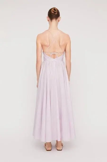 Scanlan Theodore Parachute Cotton Strappy Dress Lilac Size XS / AU 6 photo 2