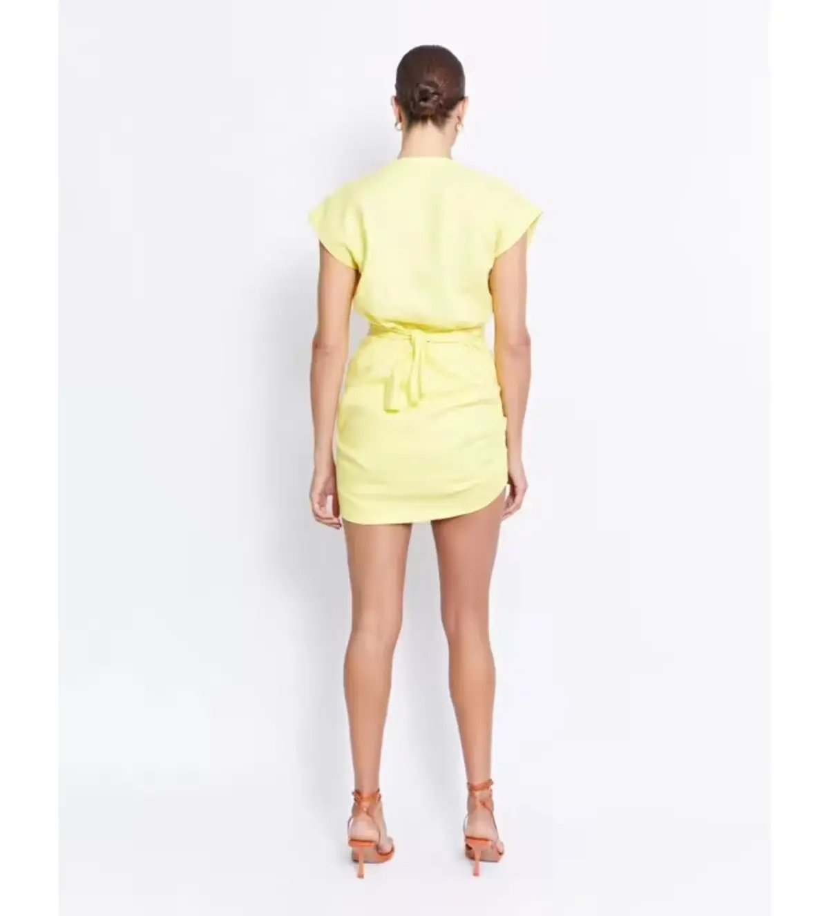 Pfeiffer Apollo Mini Dress in Lemon Size 10 photo 3
