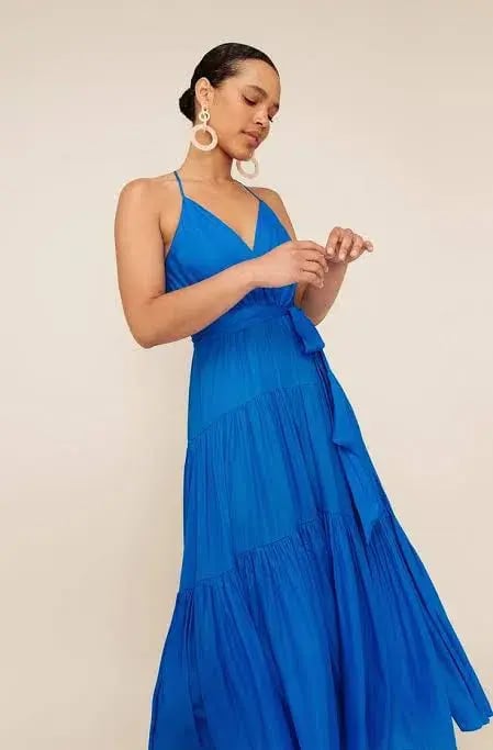 Sheike Sirocco Maxi Dress Cobalt Blue Size 14 photo 3