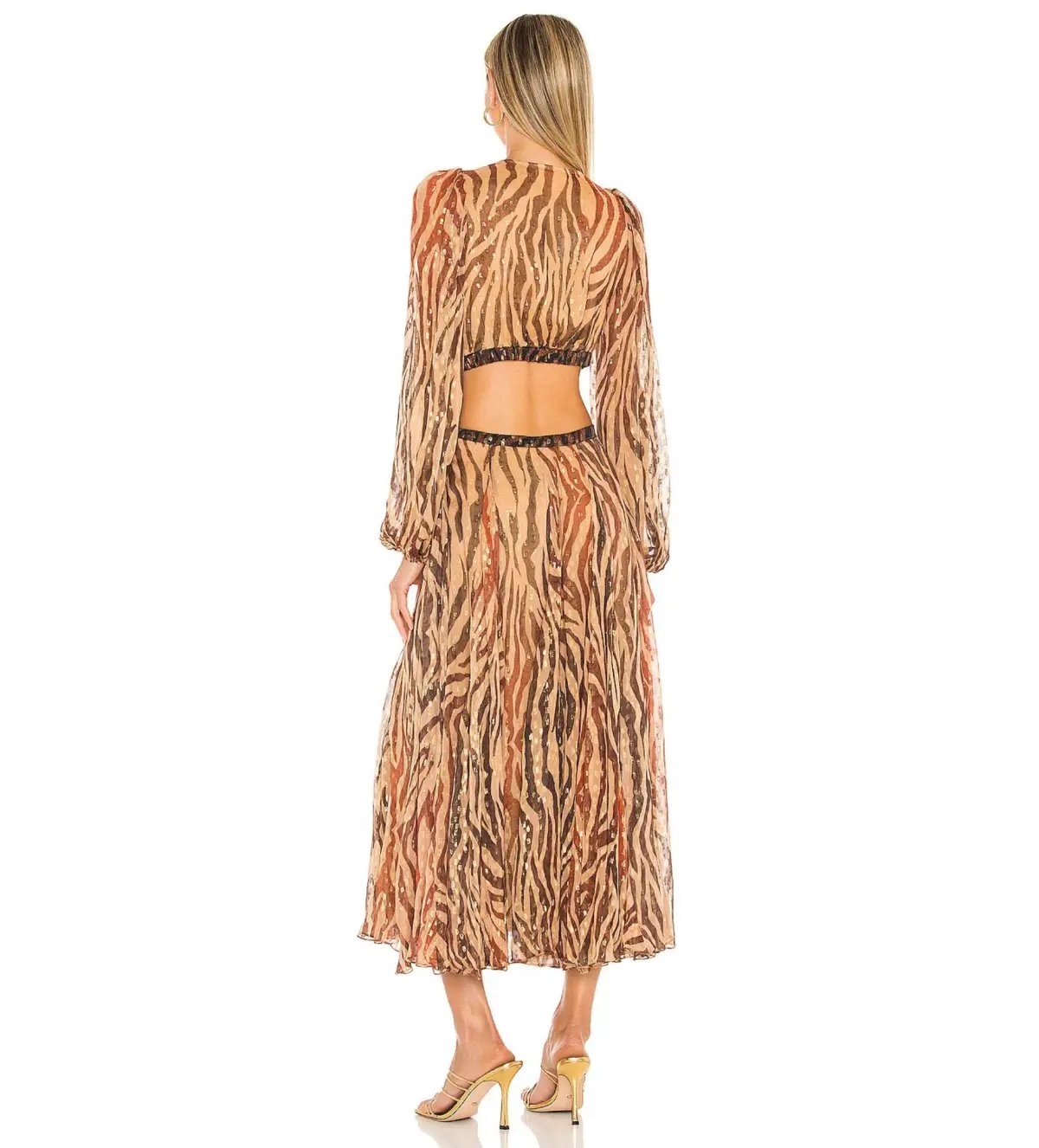 Rococo Sand Aine Midi Dress Print Size 6 photo 3