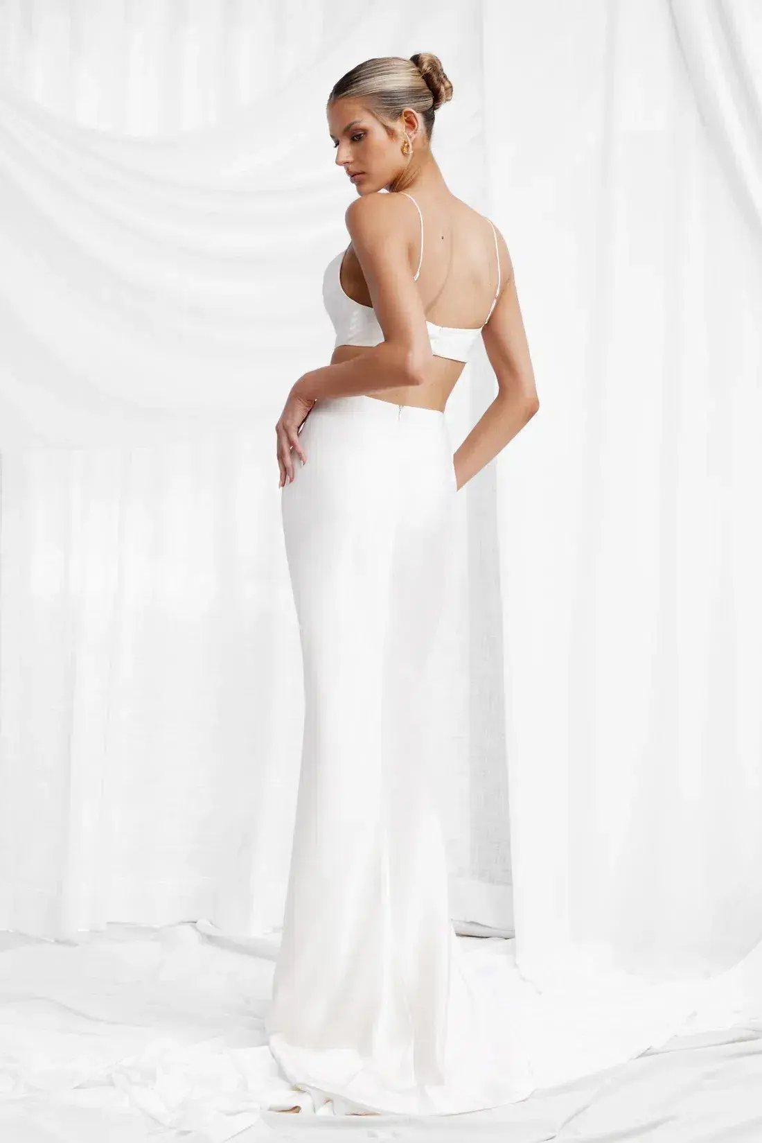 Lexi Celia Maxi Dress in Oyster Size AU 6 photo 3