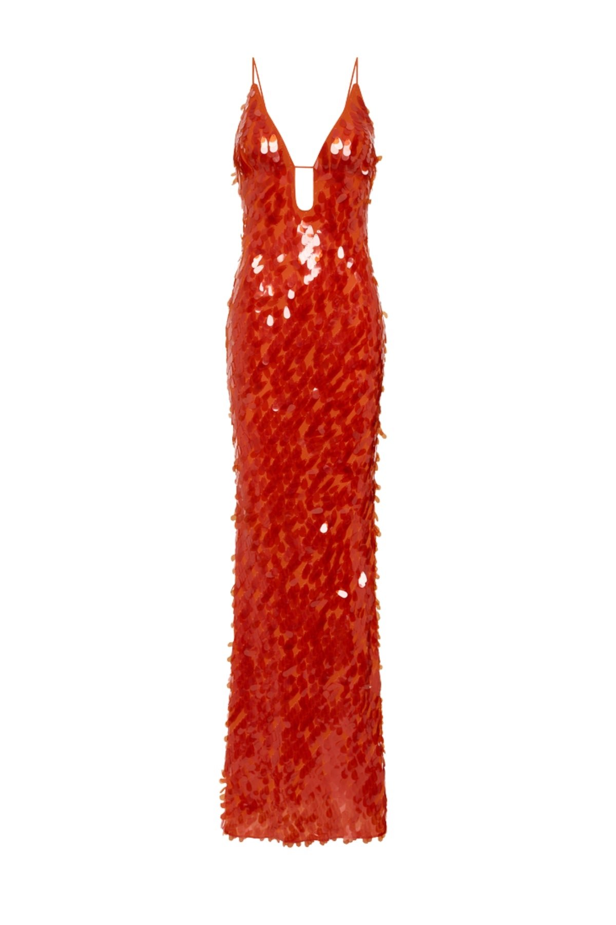 Sapphire Sequin Maxi Dress in Red photo 2