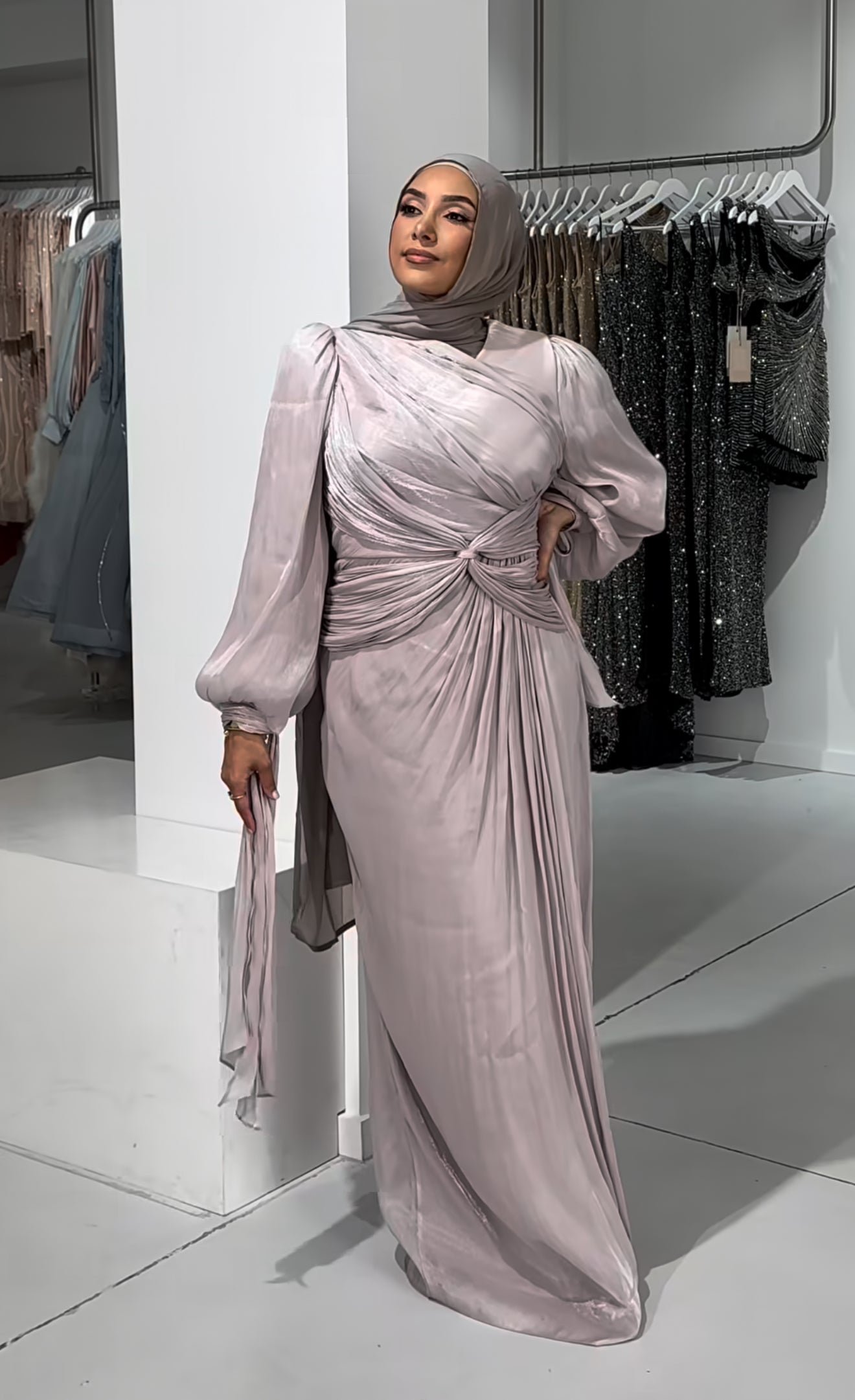 ZINNIE MAXI DRESS LILAC photo 3